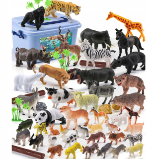 SET ZVIERATKOV SET ZVIERATKA ZVIERATKA WILD ZOO SAFARI FARM Box